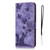 For iPhone 13 Butterfly Cat Embossing Flip Leather Phone Case(Purple)