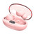ONIKUMA T305 Digital Display Wireless Bluetooth Earphone(Pink)