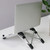 Aluminum Alloy Laptop Height Extender Holder Stand Folding Portable Computer Heat Dissipation Bracket, Size: 24.5x3.3x2.8cm(Black)