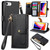 For iPhone 7 / 8 / SE 2022 Love Zipper Lanyard Leather Phone Case(Black)