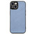 For iPhone 11 Pro Max Carbon Fiber Texture Leather Back Cover Phone Case(Blue)