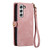 For Samsung Galaxy S21+ 5G Geometric Zipper Wallet Side Buckle Leather Phone Case(Pink) For Samsung Galaxy S21+ 5G Geometric Zipper Wallet Side Buckle Leather Phone Case(Pink)