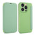 For iPhone 14 Pro Imitate Liquid Skin Feel Leather Phone Case with Card Slots(Tea Green)