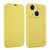 For iPhone 13 mini Imitate Liquid Skin Feel Leather Phone Case with Card Slots(Yellow)