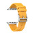 For Apple Watch Series 5 40mm H Texture Soft Silicone Buckle Watch Band(Yellow)