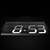 Wall Sticker LED Wall Clock Decorative Clock Creative Acrylic Mirror Clock US Plug, Style:Remote Version Sealed Box(Gold Font)