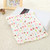 2 PCS Cotton 6-layer Gauze Saliva Towel Seersucker Small Square Scarf(Five-colored Bear Head)