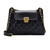 Rhombic Lattice Chain Women Bag Small Fragrant Style Versatile Crossbody Single Shoulder Bag(Black)