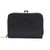 Lychee Pattern Coin Purse Card Clip Ladies Short Metal Clip Buckle Wallet(White)