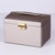 PU Leather Three-Layer Jewelry Box Necklace Storage Display Packaging Box With Handle(Coffee)