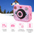 Cartoon Children Digital Camera HD Mini Student Sports Camera(Pink)