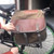 Outdoor Travel Storage Bag Mountain Bike Bicycle Canvas Backpack(Khaki)