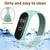 For Xiaomi Mi Band 6 Nylon Weave Watch Bands(Pomegranate)