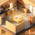 1200W Electric Heater Winter Hand Warmer with Screen Display,EU Plug(Orange)