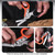 Multifunctional Outdoor First Aid Equipment Foldable Gadget Scissors(Black And Orange)