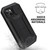 For iPhone 13 R-JUST Sliding Camera Shockproof Life Waterproof Dust-proof Metal + Silicone Protective Case with Holder(Black)