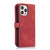 For iPhone 12 Pro Dream 9-Card Wallet Zipper Bag Leather Phone Case(Red)