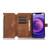 For iPhone 12 mini Dream 9-Card Wallet Zipper Bag Leather Phone Case(Brown)