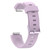 For Fitbit Inspire / Inspire HR Glossy Surface Silicone  Watch Band, Size:S(Light Purple)