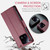 For Xiaomi 13 Pro CaseMe 023 Butterfly Buckle Litchi Texture RFID Anti-theft Leather Phone Case(Wine Red)
