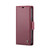 For iPhone 14 Plus CaseMe 023 Butterfly Buckle Litchi Texture RFID Anti-theft Leather Phone Case(Wine Red)