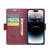 For iPhone 14 Pro Max CaseMe 023 Butterfly Buckle Litchi Texture RFID Anti-theft Leather Phone Case(Wine Red)