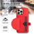 For iPhone 13 Pro Max Shockproof Leather Phone Case with Card Holder(Red)