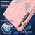 For Samsung Galaxy Tab S7 FE / S7+ / S8+ Spider Texture Silicone Hybrid PC Tablet Case with Shoulder Strap(Rose Gold)