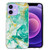 For iPhone 12 mini IMD Shell Pattern TPU Phone Case(Green Marble)