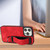 For iPhone 12 Pro Wristband Holder Leather Back Phone Case(Red)