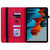 For Samsung Galaxy Tab S9 Skin Feel Solid Color Zipper Leather Tablet Case(Red)