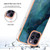 For iPhone 15 Pro Max Electroplating Marble Dual-side IMD Phone Case(Green 017)