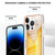 For iPhone 14 Pro Electroplating Marble Dual-side IMD Phone Case(Draft Beer)