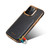 For iPhone 13 Denior Oil Wax Leather Electroplating Card Slot Holder Phone Case(Blue)