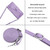 For iPhone 13 Pro Max Dream Triangle Leather Phone Case with Lanyard(Purple)