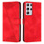 For Samsung Galaxy S21 Ultra 5G Dream Triangle Leather Phone Case with Lanyard(Red)