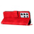 For Samsung Galaxy S21 Ultra 5G Dream Triangle Leather Phone Case with Lanyard(Red)
