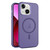 For iPhone 13 MagSafe Frosted Translucent Mist Phone Case(Dark Purple)