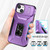 For iPhone 14 Sliding Camshield Holder Phone Case(Purple)
