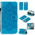 For OPPO Find X3 / Find X3 Pro Mandala Embossing Pattern Horizontal Flip PU Leather Case with Holder & Card Slots & Wallet & Lanyard(Blue)