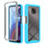 For Motorola Moto G Power(2021) Starry Sky Solid Color Series Shockproof PC + TPU Case with PET Film(Sky Blue) For Motorola Moto G Power(2021) Starry Sky Solid Color Series Shockproof PC + TPU Case with PET Film(Sky Blue)