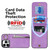 For iPhone 15 Pro Retro Ring and Zipper RFID Card Slot Phone Case(Purple)