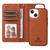 For iPhone 13 mini BETOPNICE BN-005 2 in 1 Detachable Imitate Genuine Leather Phone Case(Brown)