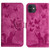 For iPhone 11 Butterfly Cat Embossing Flip Leather Phone Case(Pink)