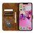 For iPhone 13 Butterfly Cat Embossing Flip Leather Phone Case(Brown)