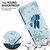 For Motorola Moto G51 Crystal Texture Colored Drawing Leather Phone Case(Blue Pansies)