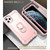 For iPhone 11 Pro Max PC + Rubber 3-layers Shockproof Protective Case with Rotating Holder (Rose Gold)