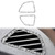 For BMW X5 E70 / X6 E71 2008-2013 Car Dashboard Air Outlet Diamond Decoration Sticker, Right Drive
