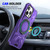 For iPhone 11 MagSafe Magnetic Shockproof Phone Case with Ring Holder(Purple)
