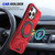 For iPhone 11 MagSafe Magnetic Shockproof Phone Case with Ring Holder(Red)